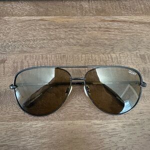 Quay Australia Brown Aviator Sunglasses